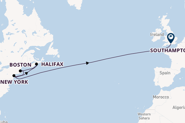 Transatlantic from New York with the Queen Mary 2