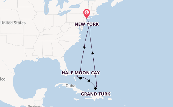 Caribbean vanaf New York, Verenigde Staten met de Carnival Venezia