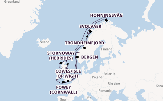 British Isles from London (Dover), England, United Kingdom with the Seabourn Quest