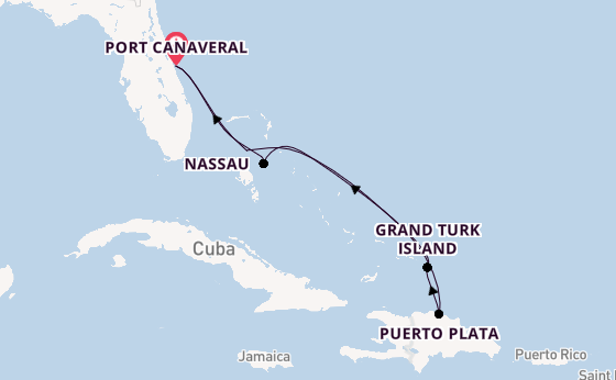 Caribbean from Port Canaveral, Florida, USA with the MSC World Atlantic