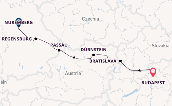 Danube River, Europe from Budapest, Hungary with the AmaBella
