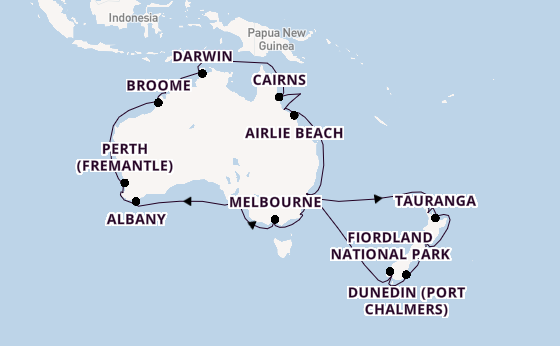 Australia from Sydney, Australia with the Grand Princess
