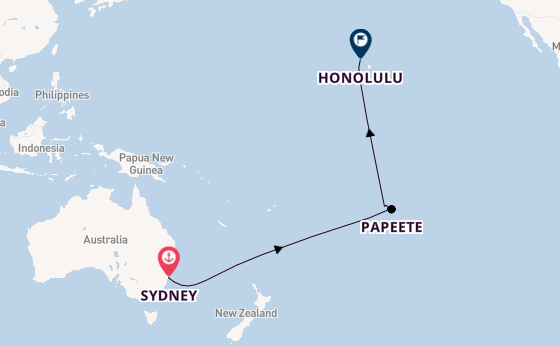French Polynesia from Sydney, Australia with the Anthem of the Seas