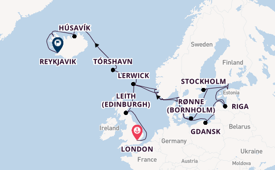 Norway from London, England, United Kingdom with the Seabourn Quest