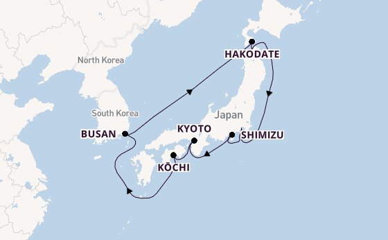 Japan from Tokyo, Japan with the Celebrity Millennium
