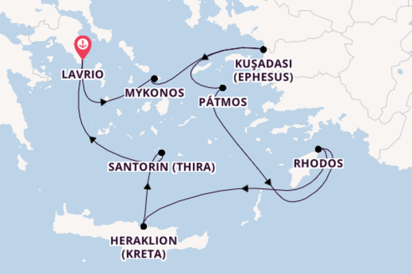 Athen, griechische Inseln und die Türkei mit der Celestyal Discovery