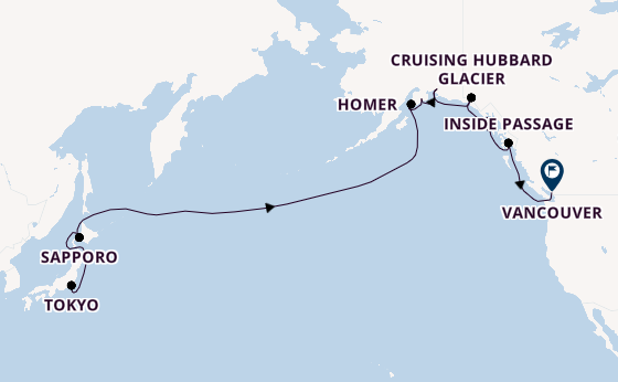Transpacific from Tokyo, Japan with the Viking Venus