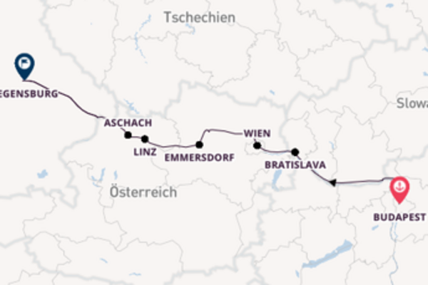 Wunderbare Reise über Dürnstein in 8 Tagen