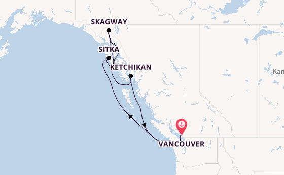 Alaska ab Vancouver, Kanada auf der Serenade of the Seas