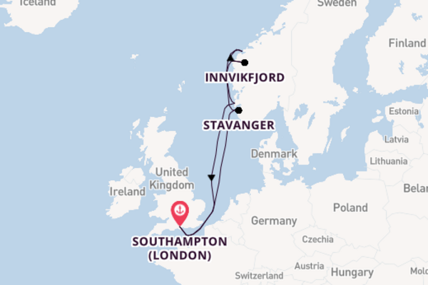 Norway from Southampton (London), England, United Kingdom with the Iona