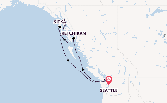 Alaska & West Canada from Seattle, Washington, USA with the MSC Poesia
