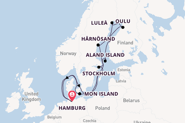 Europe from Hamburg, Germany with the HANSEATIC nature