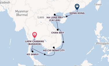 South East Asia from Laem Chabang (Bangkok), Thailand with the Viking Orion