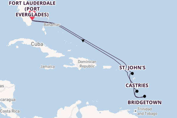 Caribbean from Fort Lauderdale (Port Everglades), Florida with the Celebrity Ascent