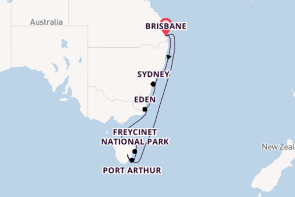 Australia from Brisbane, Australia with the Grand Princess