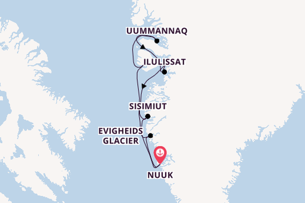 Arctic from Nuuk, Greenland with the Silver Wind