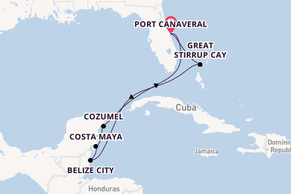 Caribbean vanaf Port Canaveral, Verenigde Staten met de Norwegian Epic