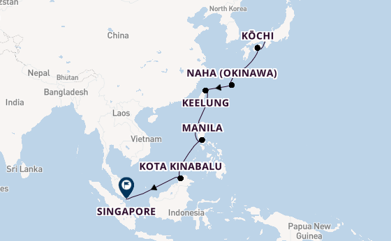 East Asia from Kobe, Japan with the Seven Seas Navigator