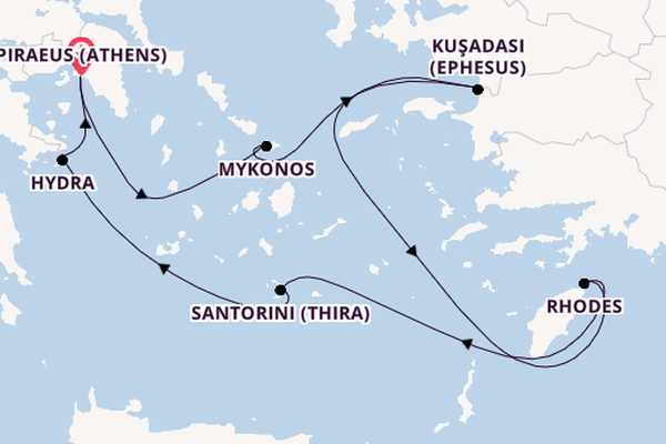 Eastern Mediterranean from United Kingdom with the Celebrity Infinity