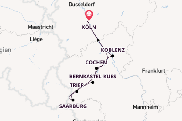 7 Tage Mosel Reise
