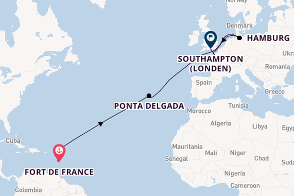 Caribbean vanaf Fort de France, Martinique met de MSC Virtuosa