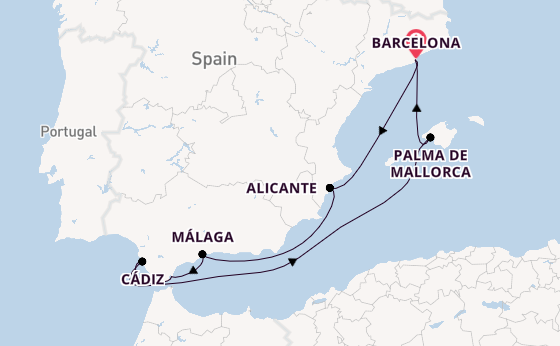 Westelijke Middellandse Zee vanaf Barcelona, Spanje met de EXPLORA II