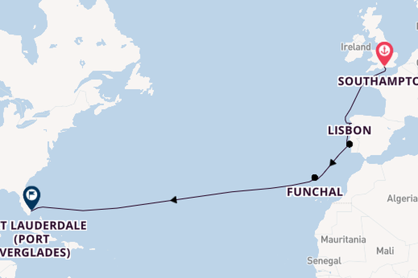 Transatlantic from Southampton, England with the Disney Dream