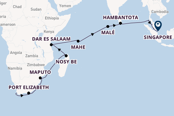 Africa from Cape Town, South Africa with the Seven Seas Navigator