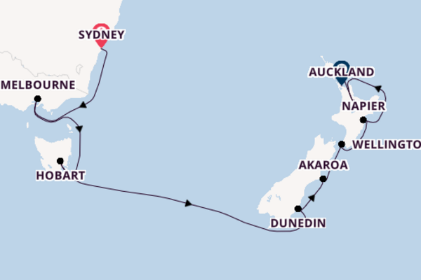 Australia and New Zealand from Sydney, Australia with the Seven Seas Explorer