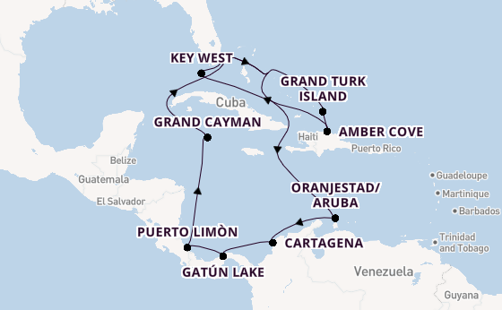 Caribbean from Fort Lauderdale (Port Everglades), Florida, USA with the Nieuw Amsterdam