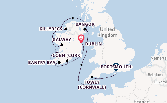 British Isles from Dublin, Ireland with the Azamara Journey
