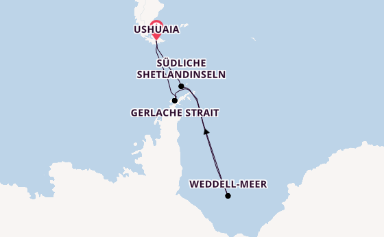 Antarktis ab Ushuaia, Argentinien auf der MS Roald Amundsen