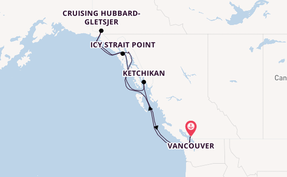 Alaska vanaf Vancouver, Canada met de Celebrity Solstice