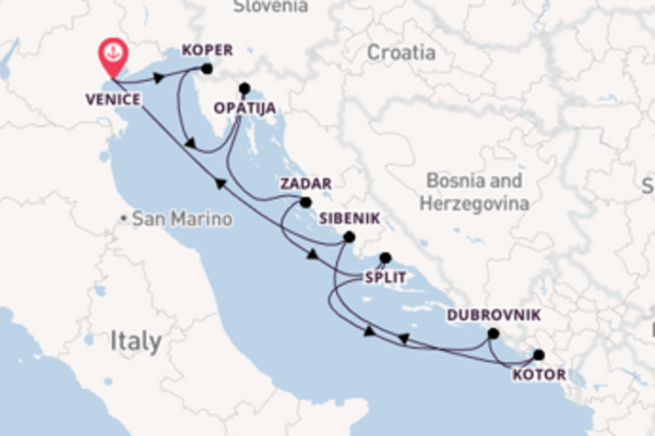 Expedition with Azamara Club Cruises from Venice