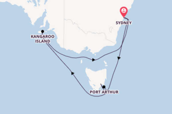 Sailing from Sydney via Port Arthur