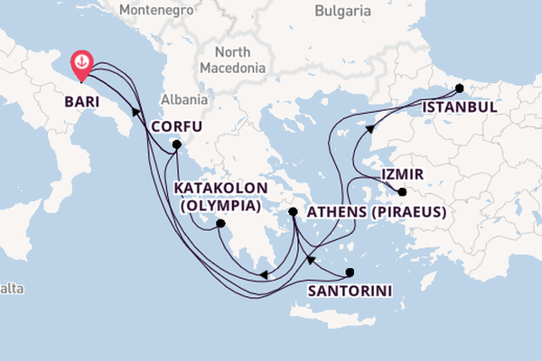 From Bari with Love - Greek Isles & Istanbul