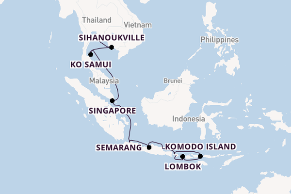 South East Asia from Bali, Indonesia with the Nautica