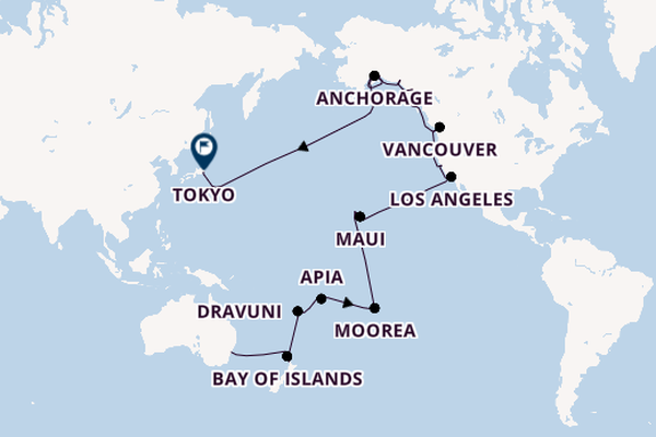 Pacific Fire & Alaskan Ice - A Journey from Sydney to Tokyo