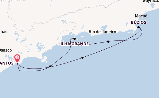 Brazil from Santos, Brazil with the MSC Divina