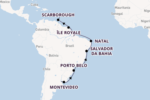 Luxury Brazil to Barbados with Barbados Stay