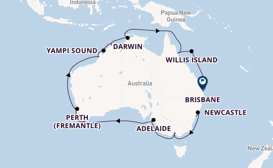 Australia from Sydney, Australia with the Crown Princess