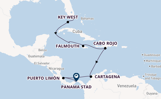 Caribbean vanaf Miami, Verenigde Staten met de Seven Seas Prestige