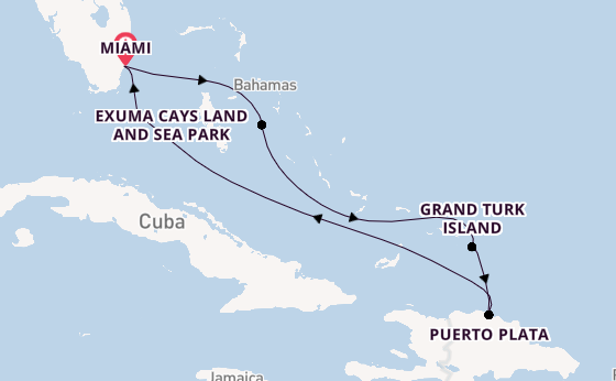 Caribbean from Miami, Florida, USA with the Silver Shadow