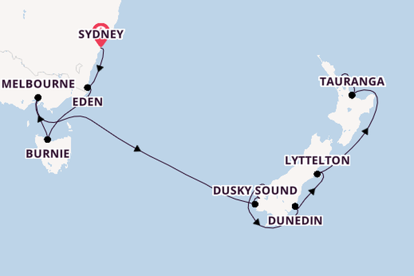 Norwegian Spirit - Sydney-Erlebnis & Neuseeland-Kreuzfahrt mit Fjorden & wunderschönen Küsten