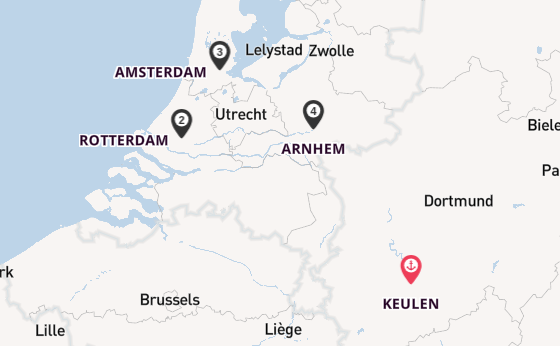Rijn vanaf Keulen, Duitsland met de Asara