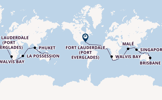 World Cruise from Sydney, Australia with the Volendam
