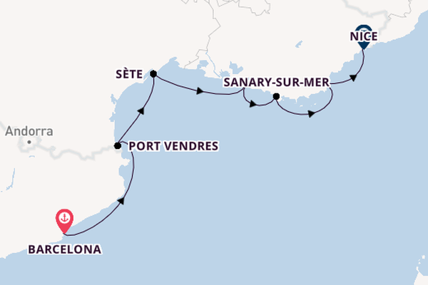 Western Mediterranean from Barcelona, Spain with the Azamara Journey