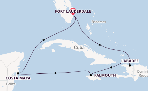 Caribbean vanaf Fort Lauderdale, Verenigde Staten met de Explorer of the Seas