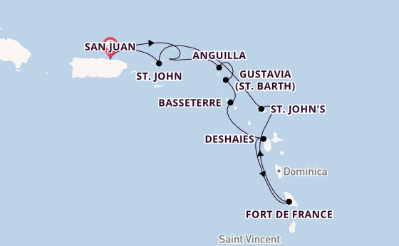 Caribbean from San Juan, Puerto Rico with the Silver Dawn