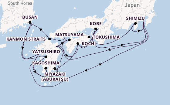 Japan from Yokohama (Tokyo), Japan with the Diamond Princess